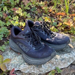Hoka Bondi 8 Black Athletic Shoes